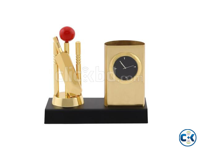 Organizer Elegant Gold Finish Metal Pen large image 0