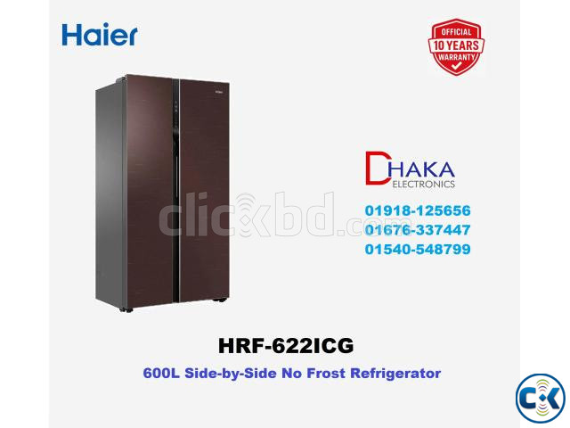 Haier 600L HRF-622ICG Side by Side No Frost Refrigerator large image 0