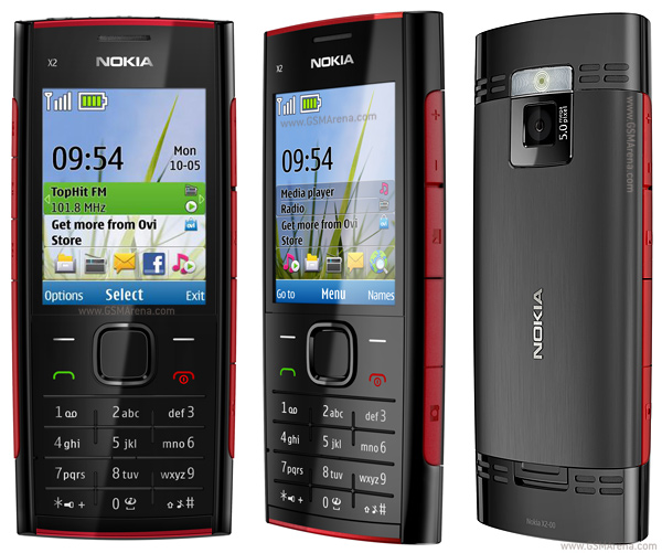 Nokia X2-00 black red colour urgent sell  large image 0