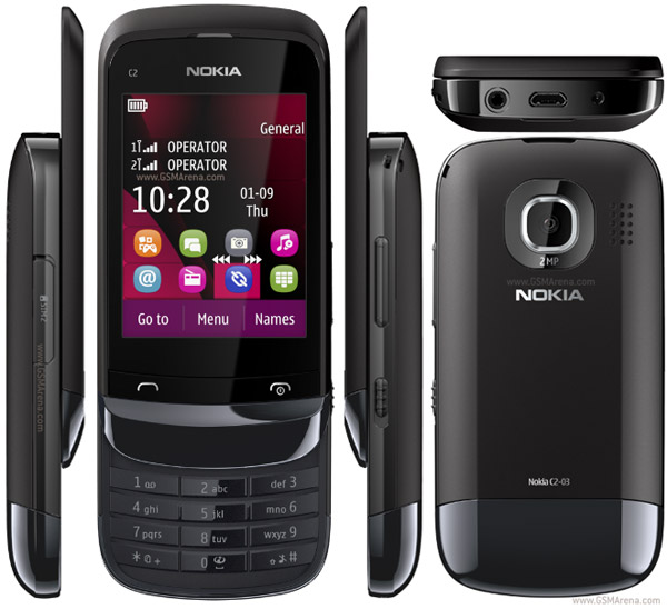 nokia c2-03 Touch Tipe dule sim. Aargentsell large image 0