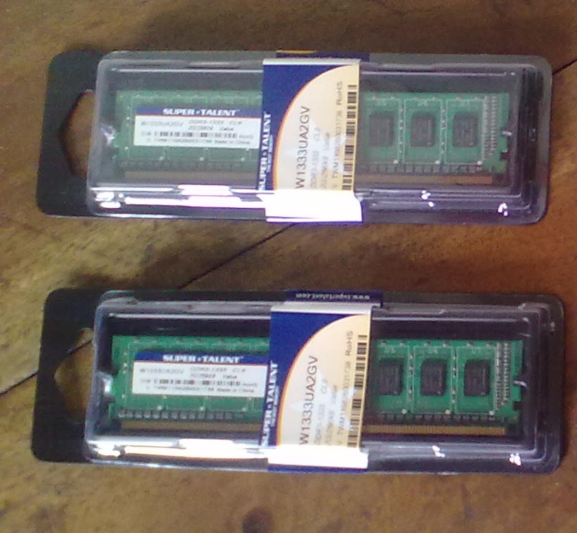 4gb DDR3 Ram Super Talent 2x2gb  large image 0