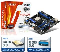 MSI 890GXM-G65 AMD PHENOM 2 X6 8GB DDR3 1333 TRANSCED RAM large image 0