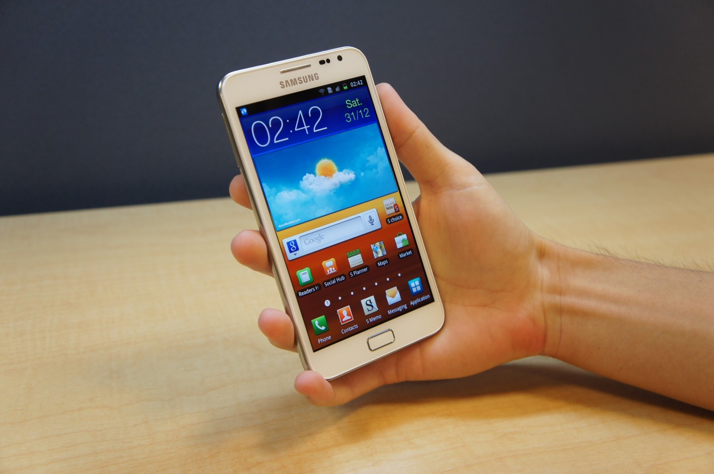 Samsung Galaxy Note n7000 white  large image 0