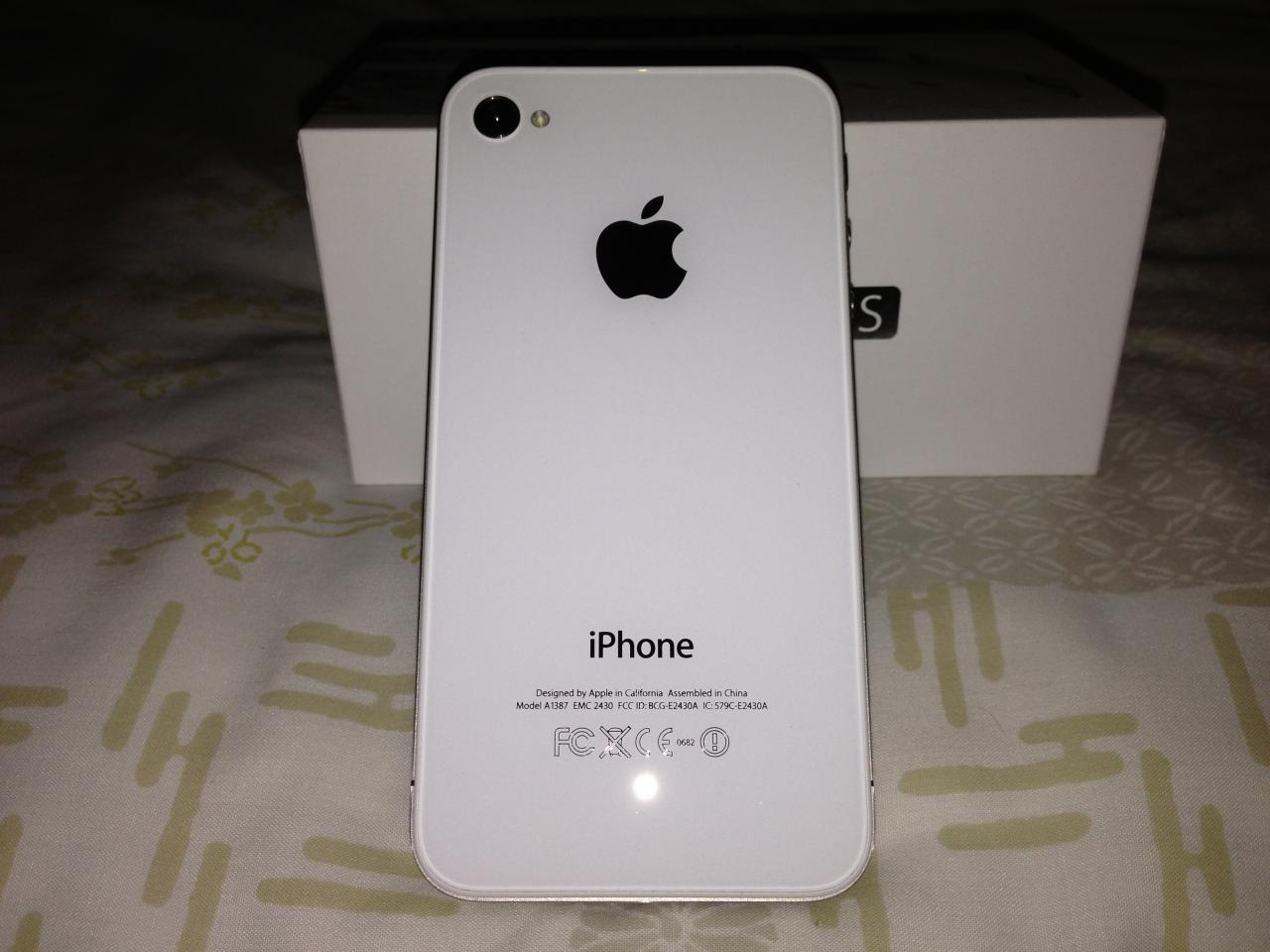 New iPhone 4S White 16GB Factory Unlock IOS 6.0.1 large image 0